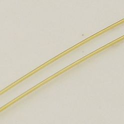 Yellow Round Copper Wire for Jewelry Making, Yellow, 26 Gauge, 0.4mm, about 16.4 Feet(5m)/roll
