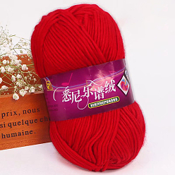 Red Wool Yarn, for Weaving, Knitting & Crochet, Red, 2.5mm