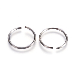 Stainless Steel Color 304 Stainless Steel Open Jump Rings, Stainless Steel Color, 13 Gauge, 25x1.8mm, Inner Diameter: 22mm, about 100pcs/bag