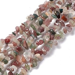 Agate Naturelle Agate naturelle perles de puce brins, 5~19.5x3~8.5x1.5~7.5mm, Trou: 1mm, Environ 221~293 pcs/chapelet, 31.10~32.68 pouce (79~83 cm)