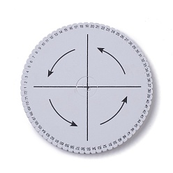 Blanc Disque de disque de tressage eva, planche de macramé, bracelet cordon tressé bricolage, outil d'artisanat, plat rond, blanc, 16x1.5 cm
