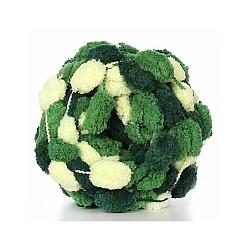 Green Gradient Color Polyester Pom Pom Chunky Yarn, Arm Knitting Yarn, Super Softee Thick Fluffy Jumbo Chenille Polyester Yarn, for Blanket Pillows Home Decoration , Green, about 27.34 Yards(25m)/Box