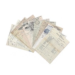 Otros Bloc de notas de papel, para álbum de recortes de bricolaje, tarjeta de felicitación, documento de antecedentes, diario decorativo, años de historia, 9.1x6.6 cm, 30 unidades / bolsa