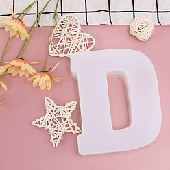 Letter D DIY Silicone Molds, Fondant Molds, Resin Casting Molds, for Chocolate, Candy, UV Resin, Epoxy Resin Craft Making, Letter.D, 160x131x36mm