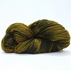 Цвет Оливы Пряжа из акрилового волокна, пряжа градиентного цвета, оливковый, 2~3 мм, около 50 г / рулон