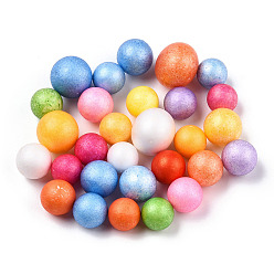 (52) Непрозрачная лаванда Маленькие шарики из пенопласта, круглые, для изготовления поделок на свадьбу и праздник своими руками, разноцветные, 7~10 мм