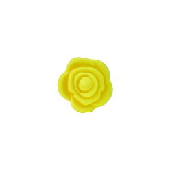 Цвет Оливы Пищевые экологически чистые силиконовые фокусные шарики, жевательные бусины для чайников, DIY уход за ожерельем, роза, оливковый, 20.5x19x12.5 мм