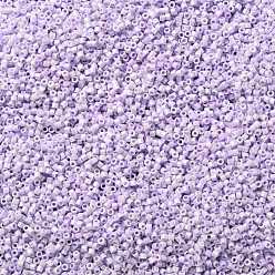 Plum Cylinder Seed Beads, Opaque Colours Luster, Uniform Size, Plum, 2x1.3~1.5mm, Hole: 0.8~1mm, about 40000pcs/bag, 450g/bag