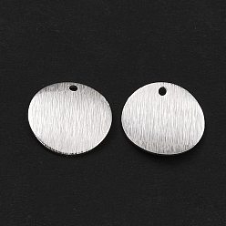 925 Sterling Silver Plated Brass Charms, Flat Round, 925 Sterling Silver Plated, 14x1mm, Hole: 1.2mm