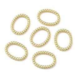 Oval Alloy Linking Rings, Twisted, Golden, Oval, 12x9.5x1.5mm, Inner Diameter: 9x6mm