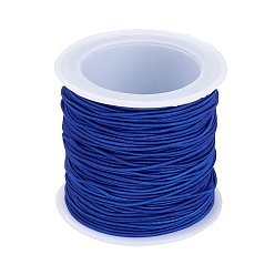 Bleu Moyen  Cordon élastique, bleu moyen, 1mm, environ 22.96 yards (21m)/rouleau