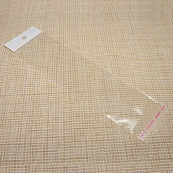 Clear Transparent Rectangle Self Adhesive Cellophane Bags for Necklace Display Cards, Clear, 27.5x6.5cm, Unilateral Thickness: 0.2mm, Inner Measure: 22.5x6.5cm