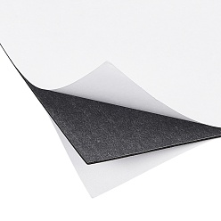 Black Sponge EVA Sheet Foam Paper Sets, With Double Adhesive Back, Antiskid, Rectangle, Black, 30x21x0.2cm