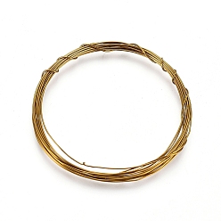 Verge D'or Foncé Fil de cuivre rond fil de perles de cuivre pour la fabrication de bijoux, plaqué longue durée, verge d'or noir, Jauge 22, 0.6mm, environ 59.05 pieds (18 m)/rouleau