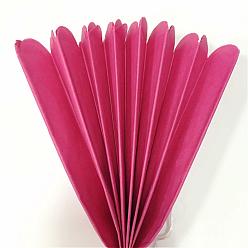Rosa Caliente Bolas de flores de papel, para la decoración de la boda, Suministros para la fiesta, color de rosa caliente, 25 cm