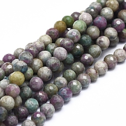 Rubis Zoïsite Rubis naturel en perles zoisite brins, facette, ronde, 6mm, Trou: 1mm, Environ 71 pcs/chapelet, 16.14 pouce (41 cm)