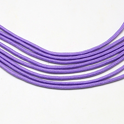 Pourpre Moyen Corde de corde de polyester et de spandex, 16, support violet, 2mm, environ 109.36 yards (100m)/paquet