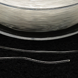 Clear Korean Elastic Crystal Thread, Clear, 1mm, about 32.8 yards(30m)/roll