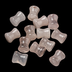 Quartz Rose Naturel a augmenté perles de quartz, pas de trous / non percés, tambour, 12~12.5x10mm