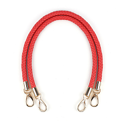 Red Imitation Leather Bag Strap, with Swivel Clasps, for Bag Replacement Accessories, Red, 60x1.3x1.55cm