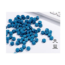Стально-синий Сургучные палочки, с фитилями, для сургучной печати, стальной синий, 91x12x11.8 мм