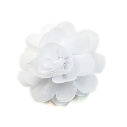 Blanco Accesorios del traje del cordón, flor, blanco, 50 mm