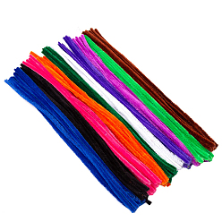 (52) Непрозрачная лаванда Плюшевые палочки своими руками, стебли синели, трубочисты, материал для детских поделок, разноцветные, 300 мм, 100 шт / пакет