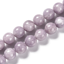Lépidolite Perles naturelles de perles de lépidolite, ronde, 12~13mm, Trou: 1mm, Environ 32 pcs/chapelet, 15.28 pouce (38.8 cm)