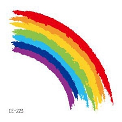 Радуга Гордость Радужный флаг съемные временные татуировки бумажные наклейки, радуга, 6x6 см