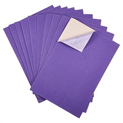 Blue Violet Jewelry Flocking Cloth, Self-adhesive Fabric, Blue Violet, 40x28.9~29cm, 12sheets/set