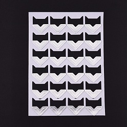 Black Photo Mounting Corners, Self Adhesive Sticker, for DIY Scrapbook Album Diary Personal Organizer Notebook, Black, 12.5x9x0.07cm, Sticker: 21x20mm, 24pcs/sheet