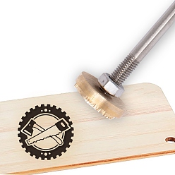Tool Штамповка тиснение пайка латунь со штампом, для торта/дерева, шаблон инструментов, 30 мм