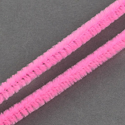 Pink 11.8 inch Pipe Cleaners, DIY Chenille Stem Tinsel Garland Craft Wire, Pink, 300x5mm