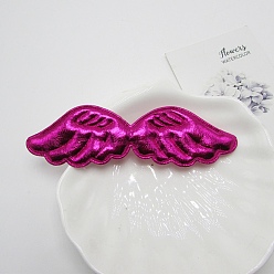 Rouge Violet Moyen Ailes de gaufrage en tissu, décorer les accessoires, support violet rouge, 29x105x4mm