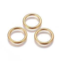 Golden 304 Stainless Steel Linking Rings, Ring, Golden, 19.4x2.3mm