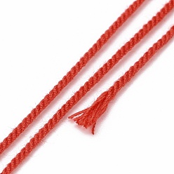 (123L) Белый крем непрозрачный блеск Хлопок шнур, плетеная веревка, с бумажной катушкой, для настенного крепления, ремесла, Подарочная упаковка, огнеупорный кирпич, 1 мм, около 32.81 ярдов (30 м) / рулон
