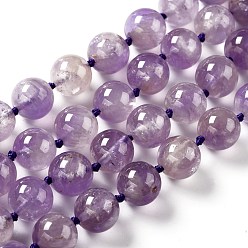 Amétrine Ametrine naturelles brins de perles, ronde, 10mm, Trou: 0.8mm, Environ 39 pcs/chapelet, 18.31'' (46.5 cm)
