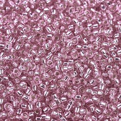 (RR1349) Silverlined Pale Pink MIYUKI Round Rocailles Beads, Japanese Seed Beads, 11/0, (RR1349) Silverlined Pale Pink, 2x1.3mm, Hole: 0.8mm, about 50000pcs/pound