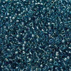 (RR1824) Fancy Lined Silver Sky MIYUKI Round Rocailles Beads, Japanese Seed Beads, (RR1824) Fancy Lined Silver Sky, 8/0, 3mm, Hole: 1mm, about 2111~2277pcs/50g