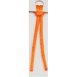 Темно-Оранжевый Экологичность 100% полиэфирной нити, гремучий атласный шнур, для китайского вязания, утолщение, изготовление ювелирных изделий, темно-оранжевый, 2 мм, о 250yards / рулон (228.6 м / рулон), 750 фут / рулон