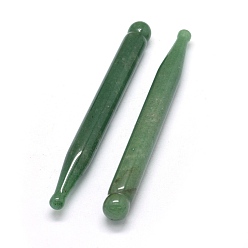 Зеленый Авантюрин Натуральные зеленые авантюрные массажные палочки, массажная палочка, массажные инструменты, придерживаться, 117x12 мм