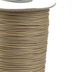 Tan Korean Waxed Polyester Cord, Tan, 1mm, about 85yards/roll