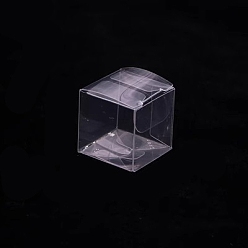 Квадрат Прозрачный пластиковый ящик для хранения из ПВХ, для подарочной упаковки, квадратный, 8x8x8 см