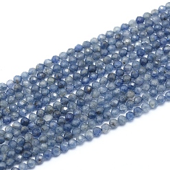 Iolita Hilos de perlas naturales de iolita / cordierita / dicroita, facetados, rondo, 2.5 mm, agujero: 0.4 mm, sobre 147 unidades / cadena, 15.55 pulgada (39.5 cm)