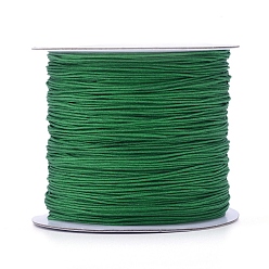Морско-зеленый Нейлоновая нить, ювелирные изделия шнур нейлона для пользовательских ювелирных изделий делает тканые, цвета морской волны, 0.6 мм, около 142.16 ярдов (130 м) / рулон