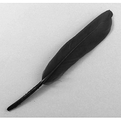 Noir Accessoires de costume de plume de mode, noir, 100~175x13~25mm