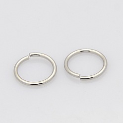 Stainless Steel Color 304 Stainless Steel Open Jump Rings, Stainless Steel Color, 21 Gauge, 5x0.7mm, Inner Diameter: 3.6mm, Hole: 4mm