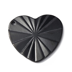 Electrophoresis Black 304 подвески из нержавеющей стали, шарма сердца, электрофорез черный, 22.5x25x2 мм, отверстие : 1.5 мм