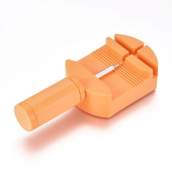 Orange Watch Band Strap Link Pin Remover Adjust Repair Tool, with Pins, for Watchmakers, Orange, 111x47x21.5mm