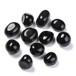 Obsidian Natural Obsidian Beads, Healing Stones, for Energy Balancing Meditation Therapy, No Hole, Nuggets, Tumbled Stone, Vase Filler Gems, 22~30x19~26x18~22mm, about 70pcs/1000g